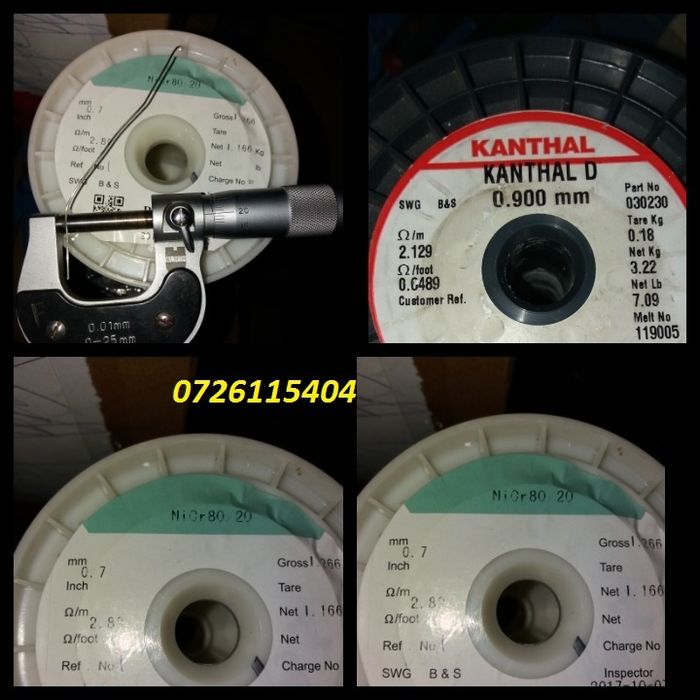 OFERTA!! Sarma nichelina /Platbanda nichelina (Fir rotund/Plat)