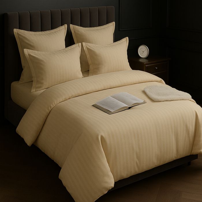 Lenjerie de pat Bumbac Damasc ,Casa Pucioasa 6 piese