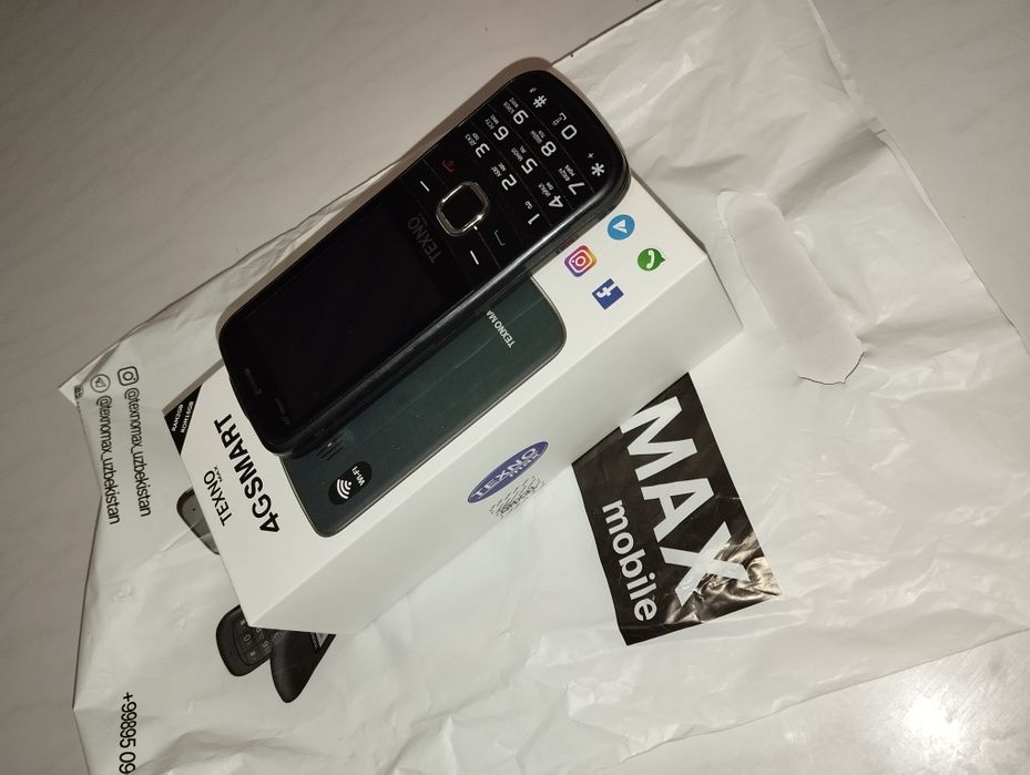 Texnomax 4g полусенсорный телефон