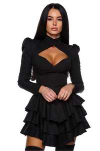 Rochie prive boutique model Sugar Dress roz si neagra