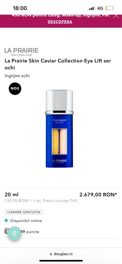 La Prairie Serum cu extract de caviar