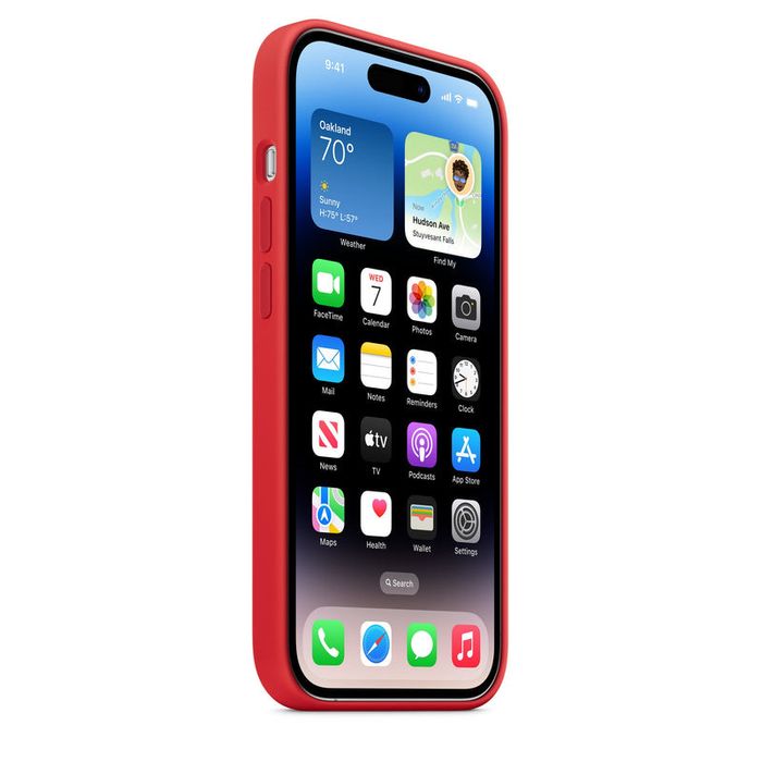 Husa iPhone 14 Pro Apple Originala, Silicon, Red
