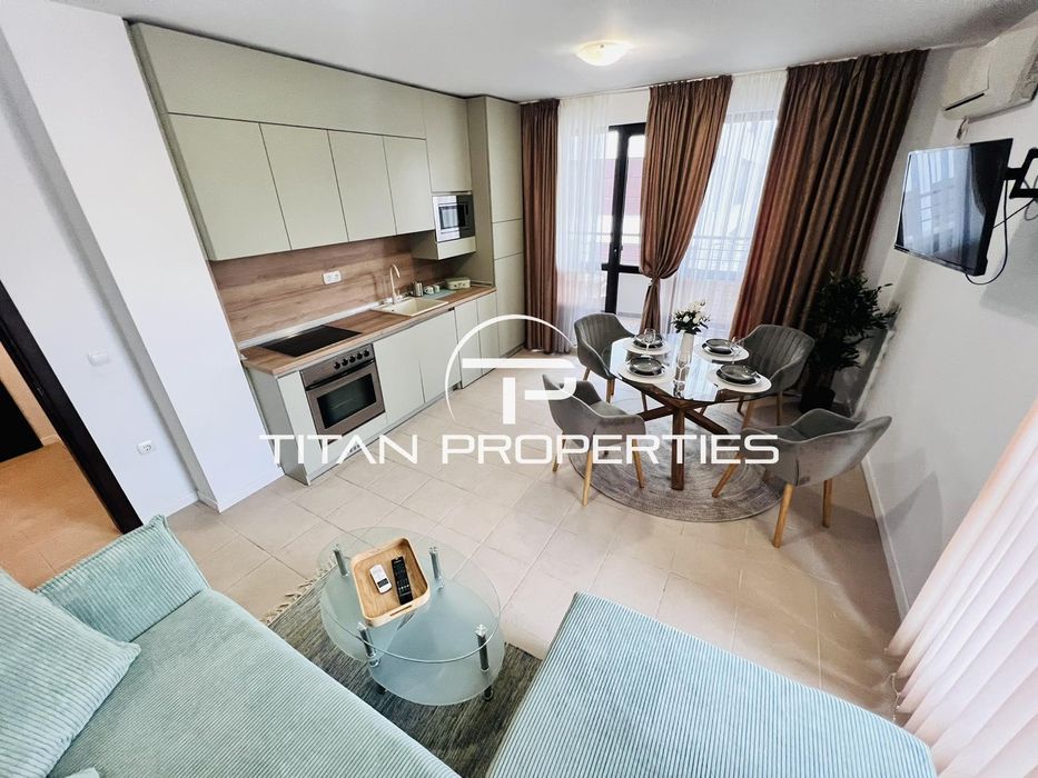 Двустаен, под наем, кв. Сарафово с интернет и тв