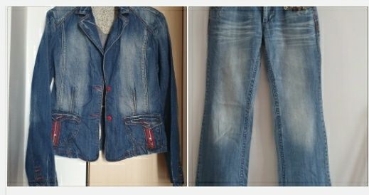 Set jeans M/L Egipt, geaca si pantaloni