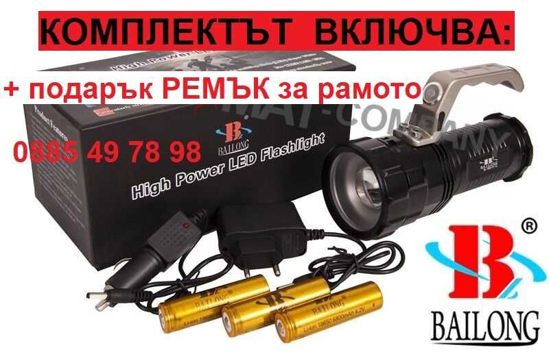 МОЩЕН XM-L T6 CREE ЛЕД ПРОЖЕКТОР с ЛУПА Водоустойчив LED Фенер за Охра