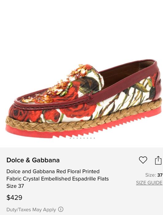 Оригинални мокасини Dolce & Gabbana 38 номер