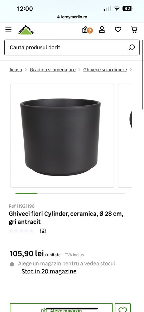 Ghivece ceramica (diametru 28cm)