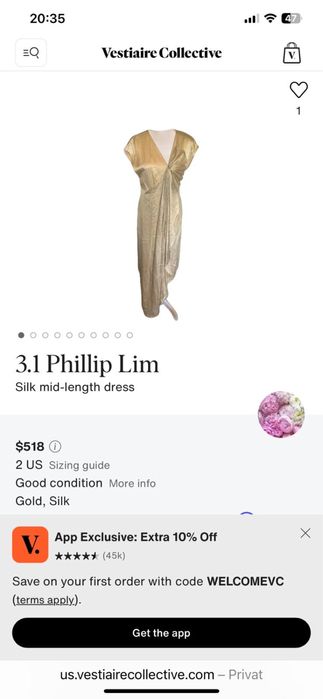 Rochita matase naturala Phillip Lim