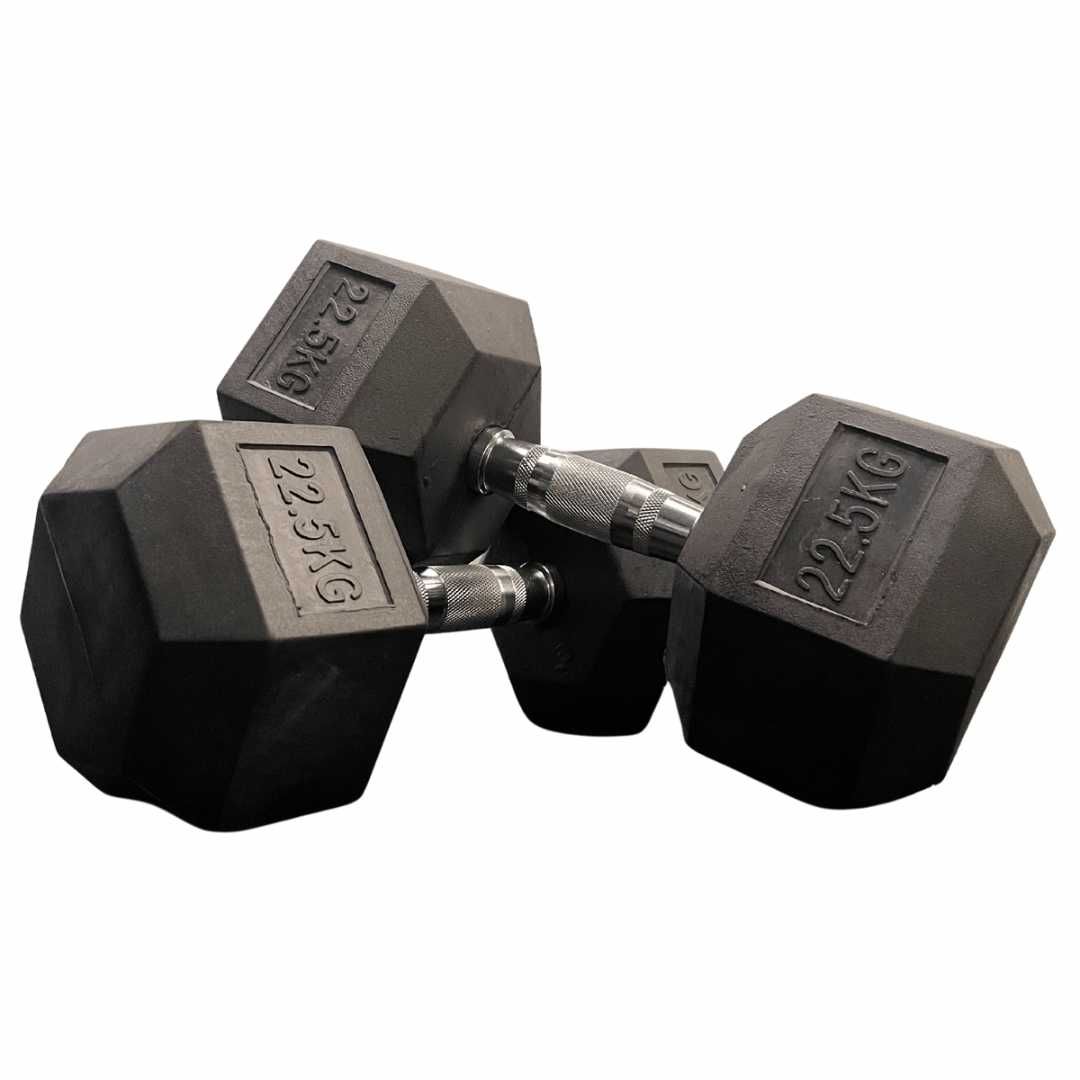 Дъмбели Хекс Pro , Фиксирани Гири HEX 2 × 22.5 кг, Dumbbells