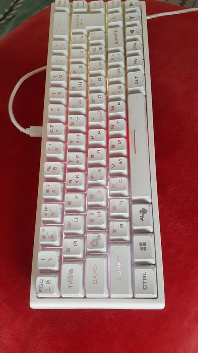 Sotuvda RGB klaviatura