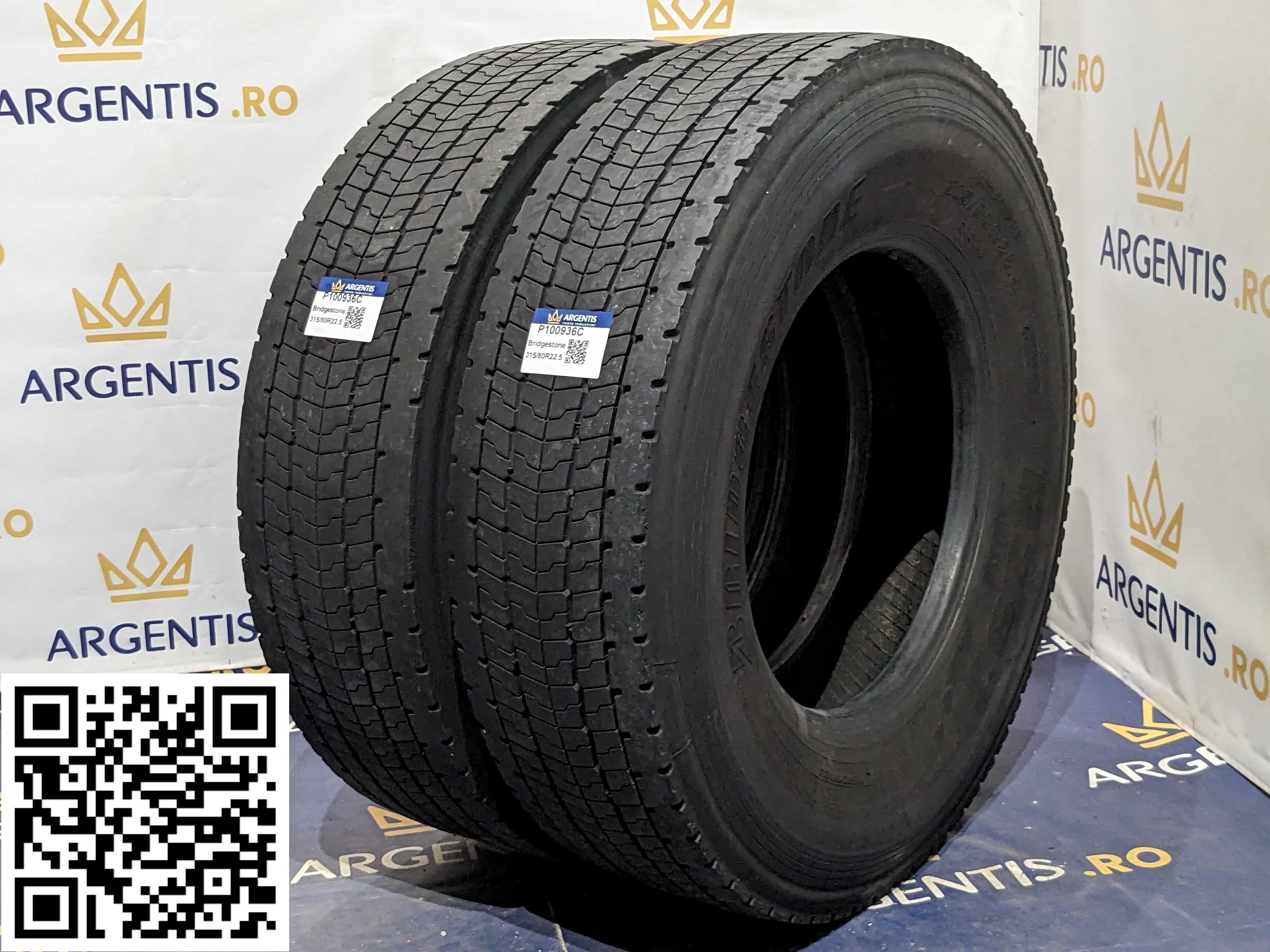 Pereche 2 anvelope 315/80R22.5 Bridgestone (cod P100936C)