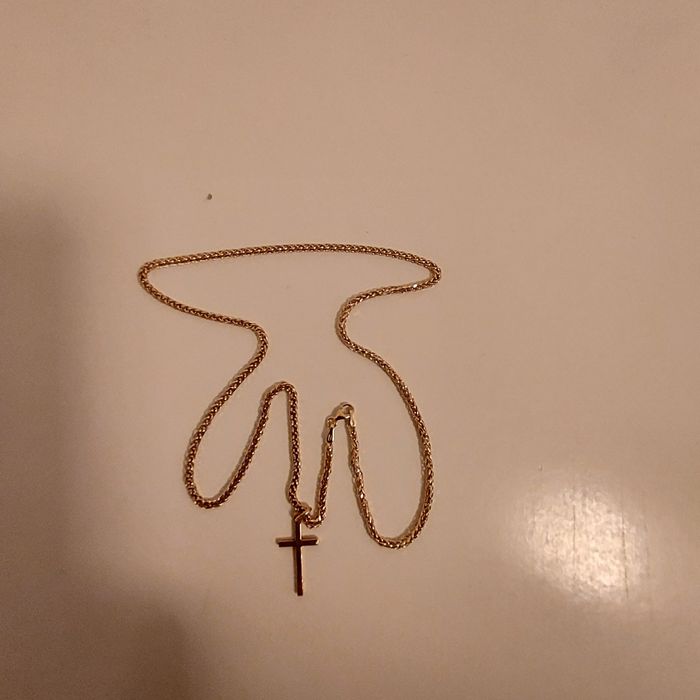 Lanț cu cruciulițe aur 18 k nou