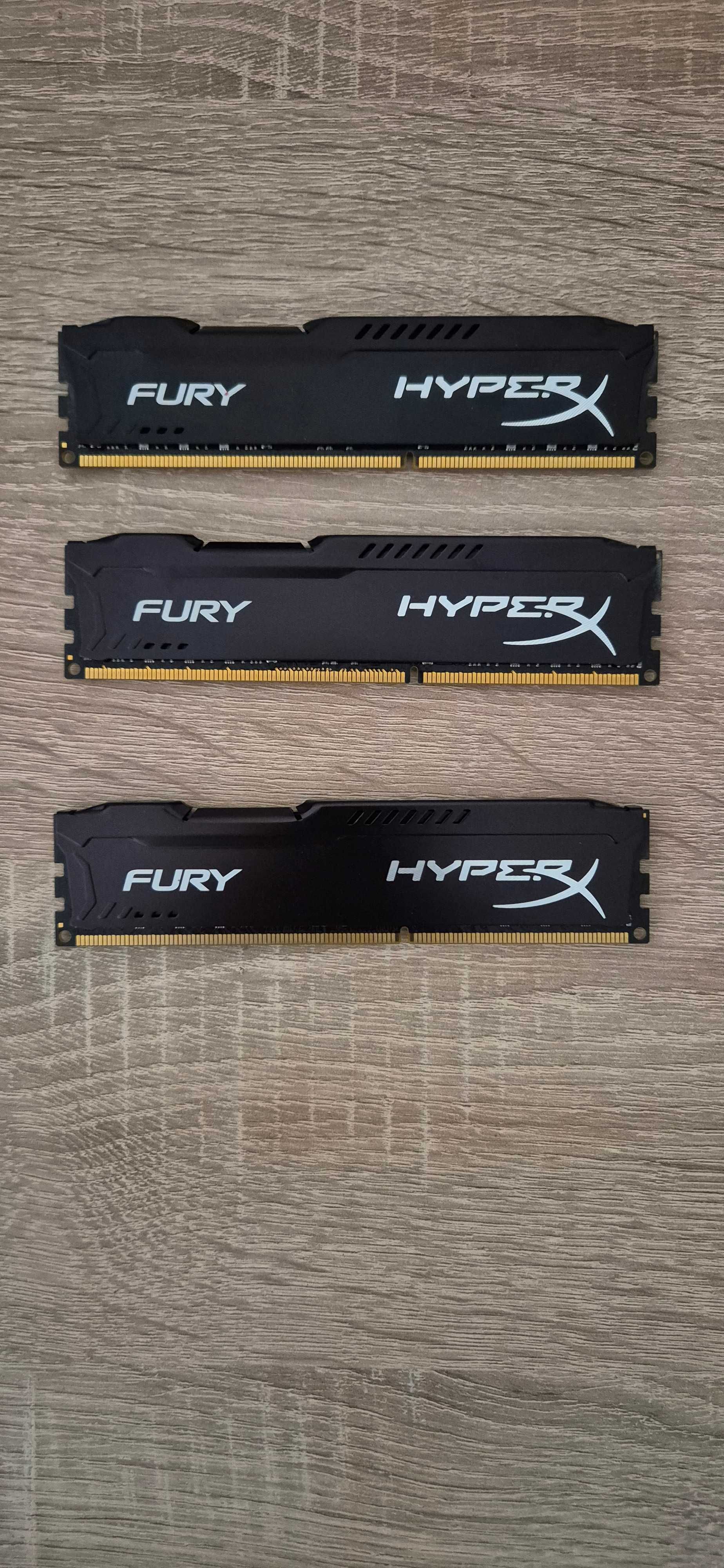 RAM 24GB 3x8gb Kingston HyperX FURY 1866Mhz DDR3