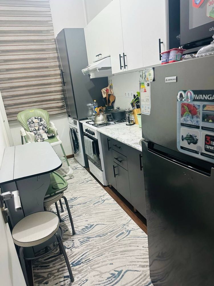 Продаётся 3 ком с мебель+техника 2 мкр 38500 $