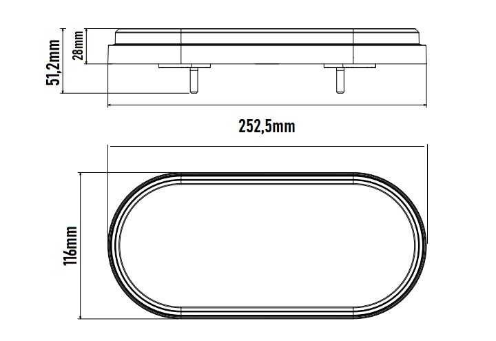 Комплект Стопове  с болтове 12/24V, динамичен мигач