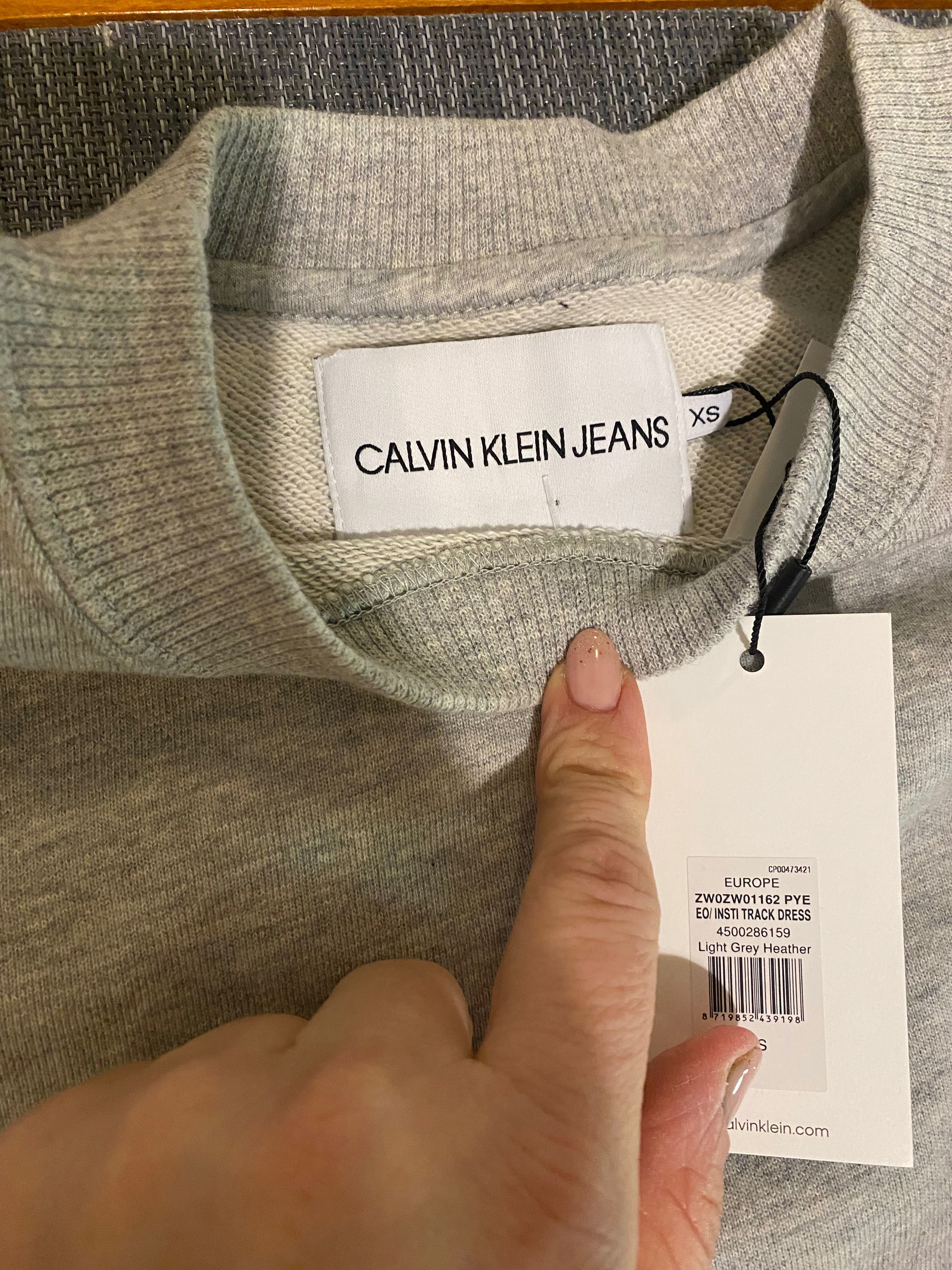 Calvin Klein Jeans оригинална туника , рокля суитчър XS