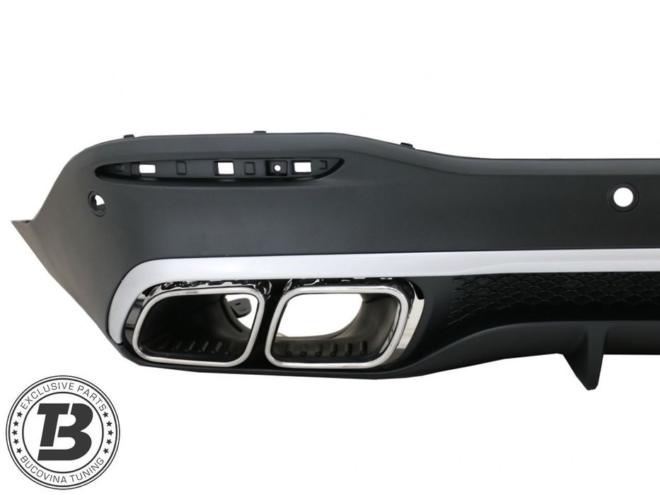 Difuzor Bara Spate cu Ornamente compatibil cu Mercedes GLE SUV W167 AMG