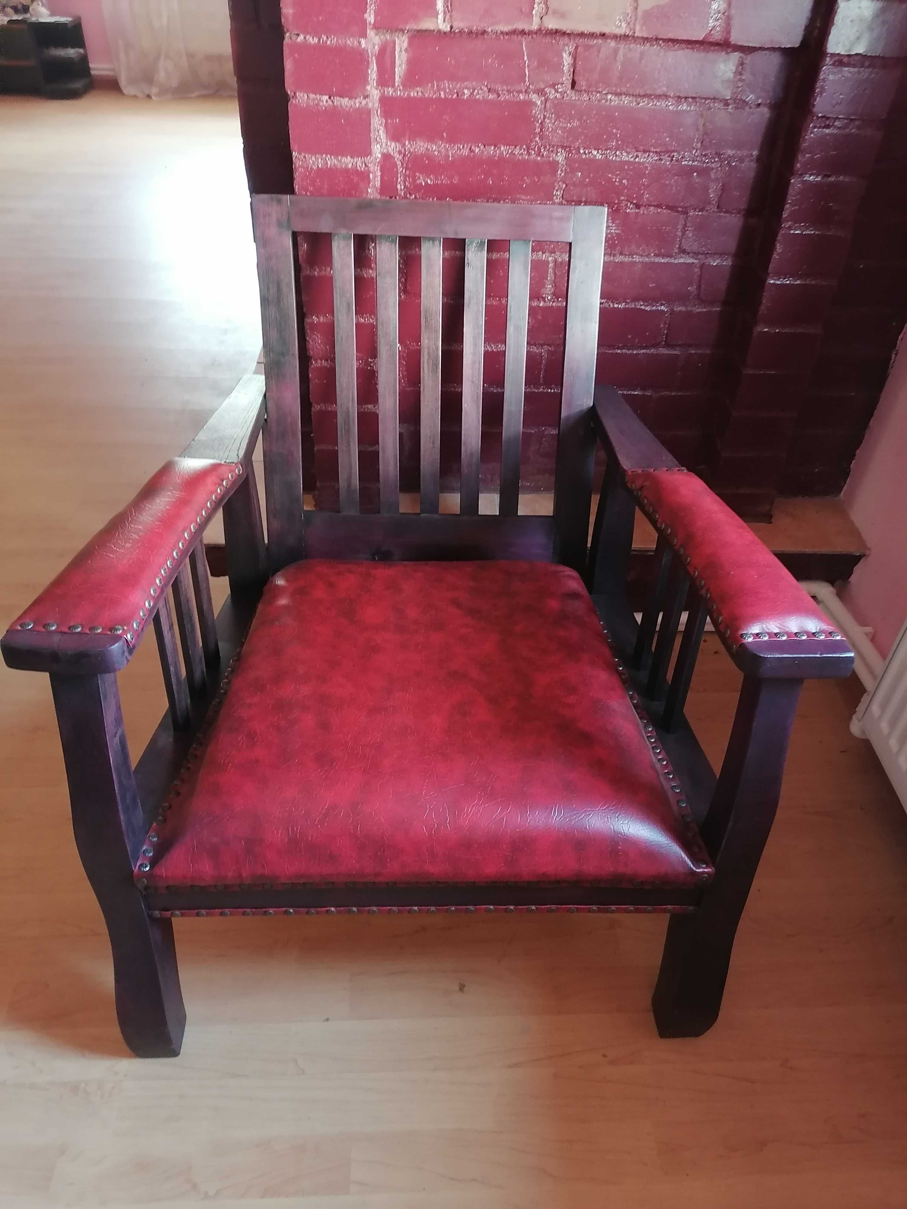 Fotoliu scaun vechi,Mission Style ,unicat
