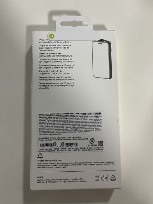 Husa Apple iPhone 16 “Periwrinkle” Magsafe