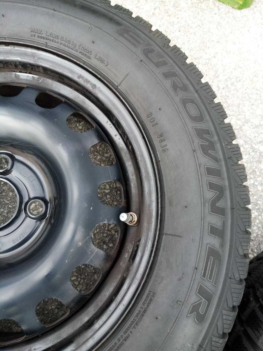 123 - 2+2 бр. Стоманени джанти 14" 4x100 с гуми 185/70/14 Opel Combo