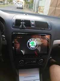 OFERTA - Navigatie GPS Android Dedicata Skoda Octavia 2 - QLED CarPlay