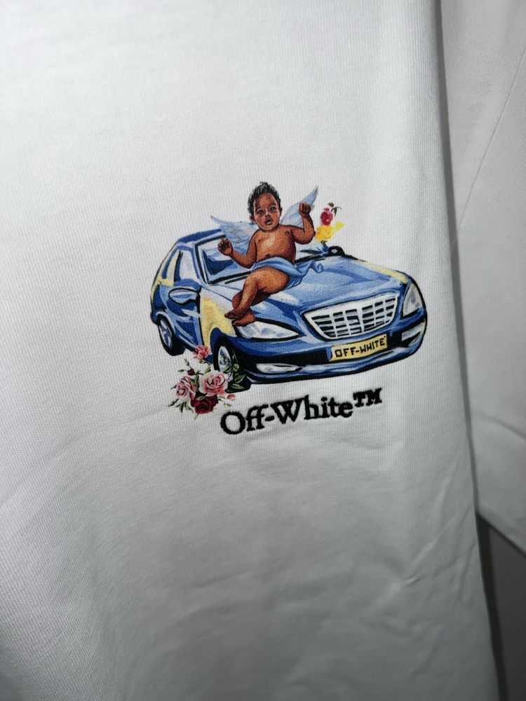 Tricou off white colectia noua bumbac 100%