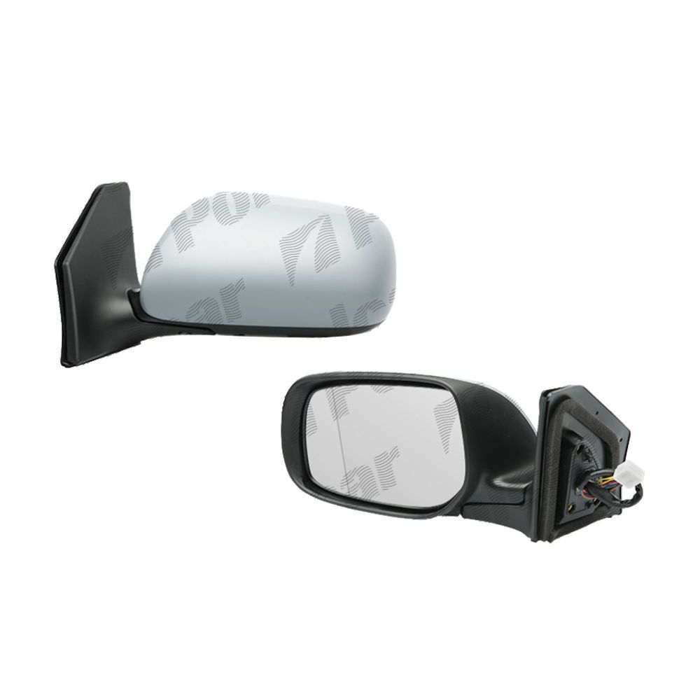 Oglinda exterioara Toyota Avensis (T25) 04.2003-06.2006 Partea Dreapta Crom Convex Electrica Cu Incalzire, conector dreptunghiular, carcasa grunduita, cu pliere, 7pini