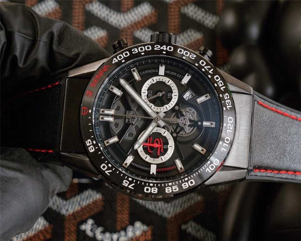 Ceas de bărbați TAG Carrera x Senna Chronograph Tourbillon
