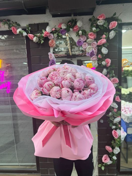 Пионы Алматы цветы букеты