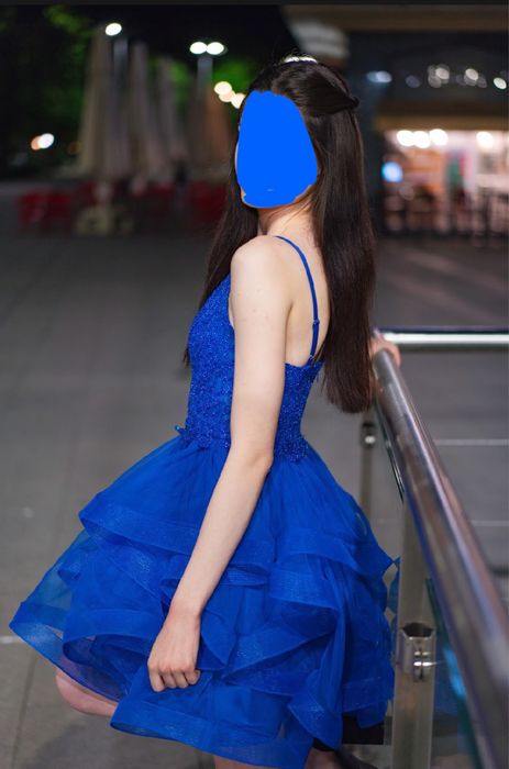 Официална синя рокля