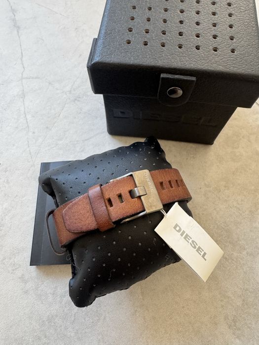 Ceas original Diesel bărbați,curea piele naturală,nou în cutie,cadou