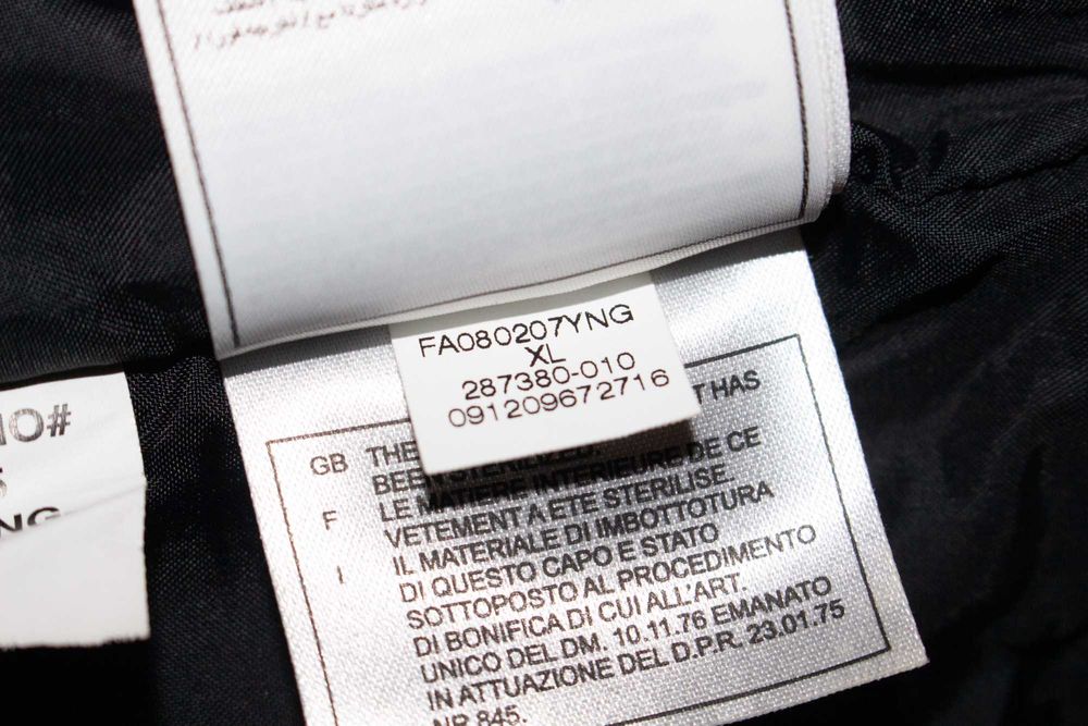 Nike Оригинално Дамско Пухено Яке черно принт пълнеж пух ски XL