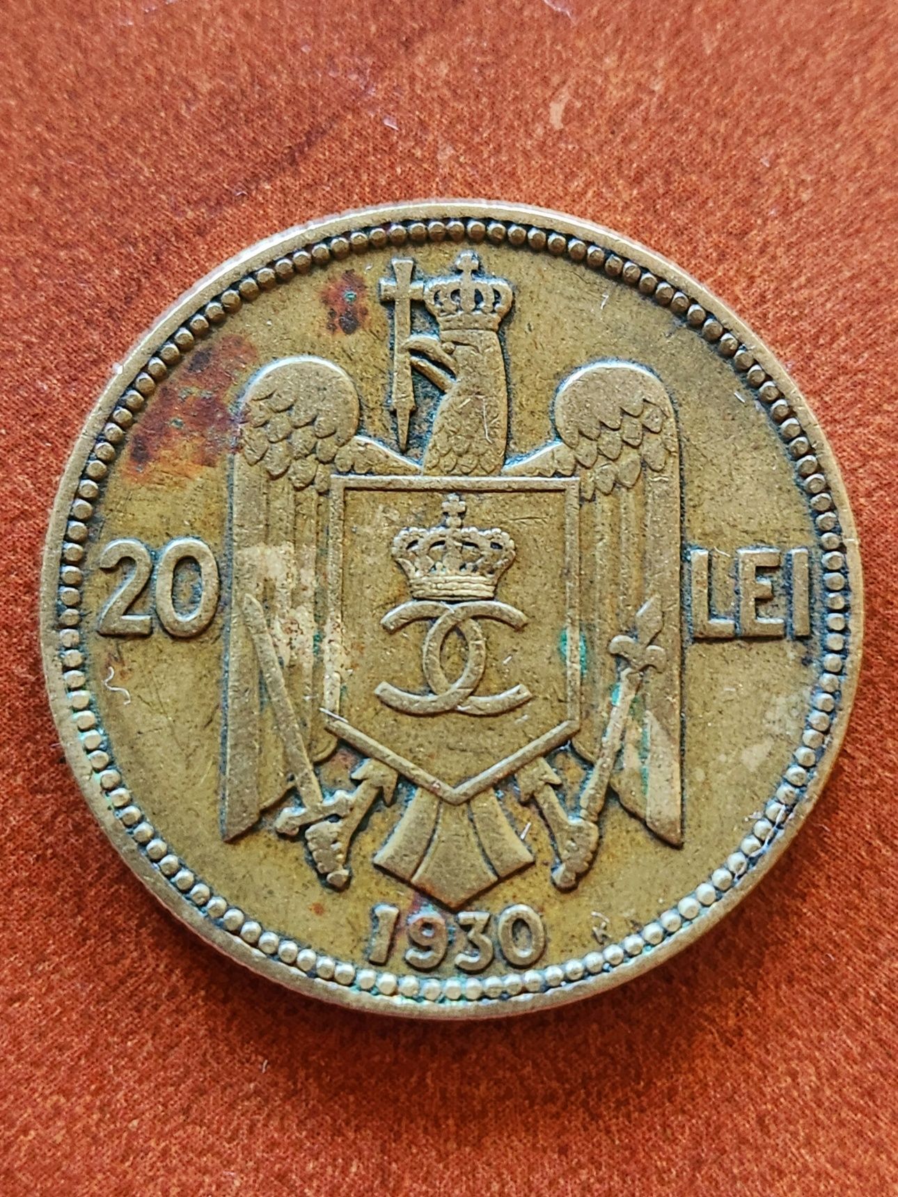 20 Lei 1930 KN, rară.