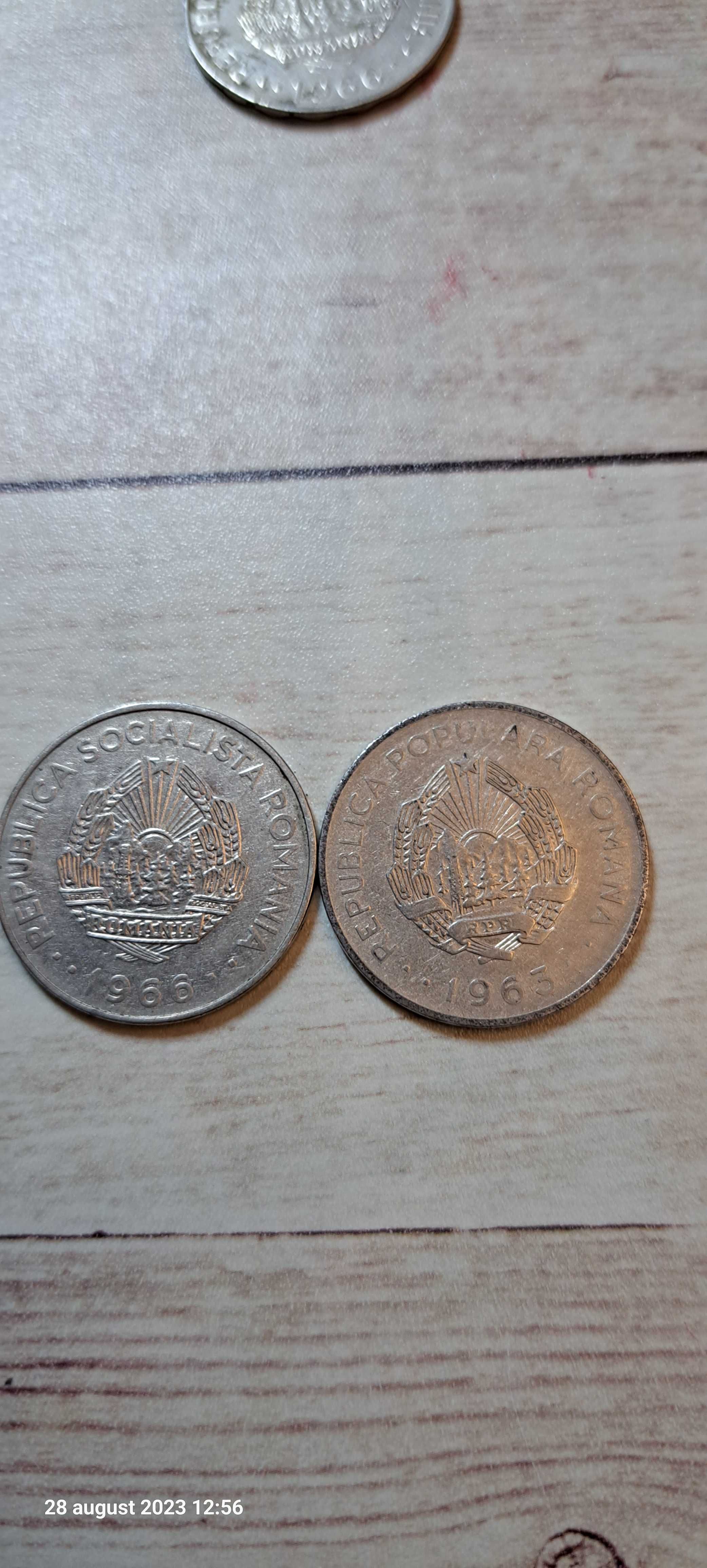Monede de 1 si 3 lei an 1966,sector 6