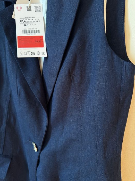 Zara елек с 50% лен