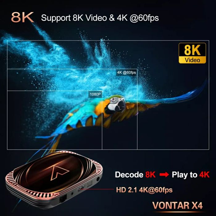 Vontar X4 Android 11 iptv Box 4GB RAM Configurat România