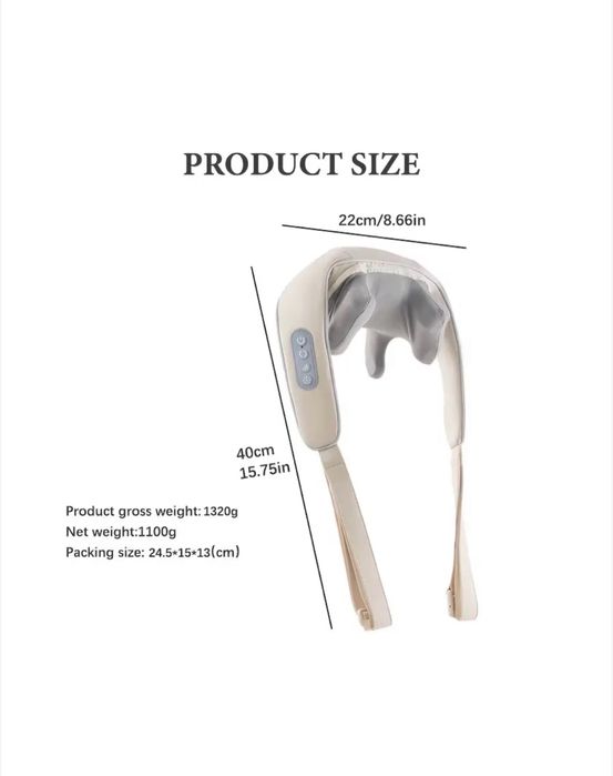 Aparat Profesional de Masaj Cervical l incalzire deep tissue