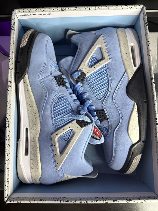 Nike Jordan 4 unc albastrii