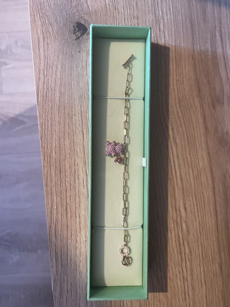Гривна swarovski rose gold с мече