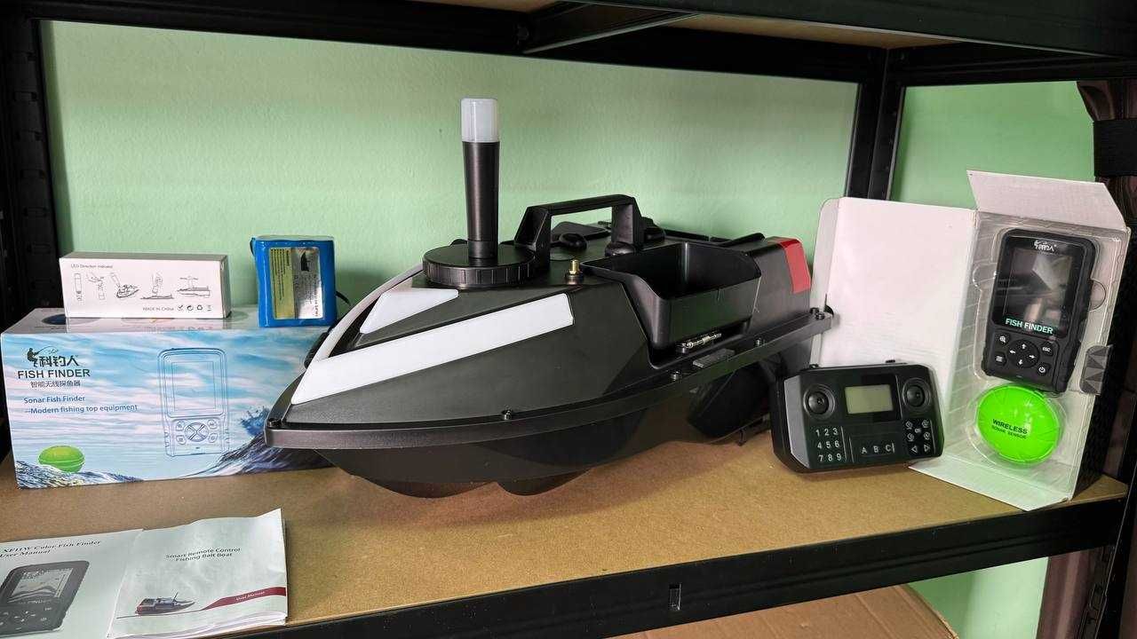 Лодка За Захранка ZV6 GPS-100 Точки 3 Изхвърлящи Коша Най-Новия Модел