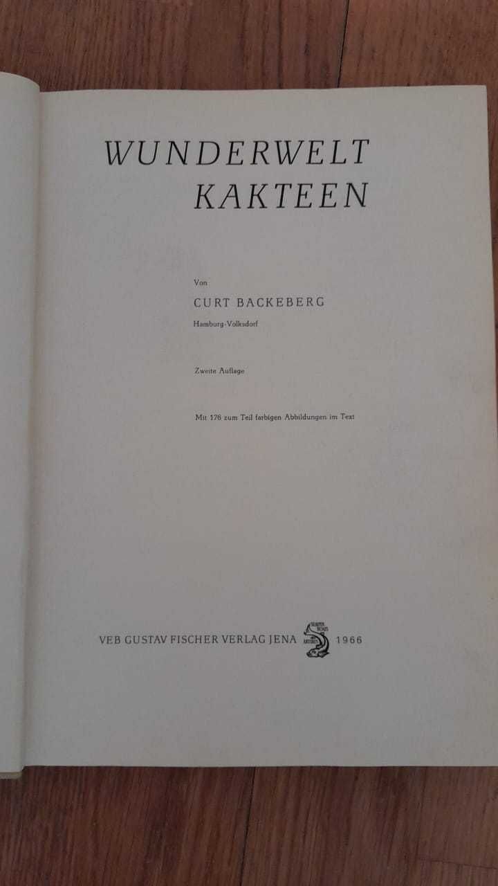 Справ-к Чудесный мир кактусов Wunderwelt Kakteen_Curt Backeberg 1966