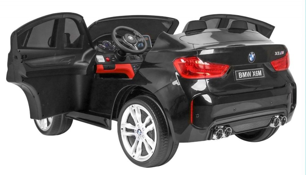 Masinuta electrica pt copii BMW X6M XXL cu 2 locuri, roti EVA, Negru