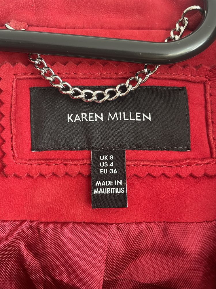 Яке Karen Millen естествен велур