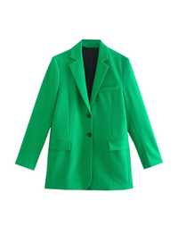 Sacou verde Zara NOU