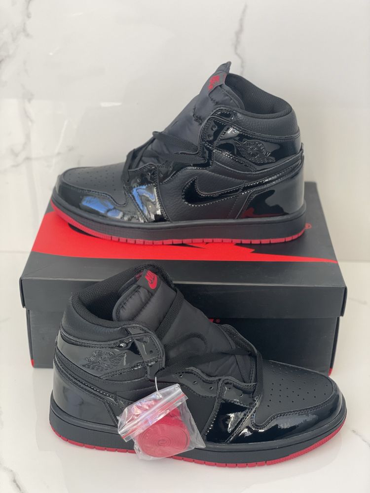 Air Jordan 1 Retro High Black/Black Noir/ Sashiko Deep Ocean  Fire Red