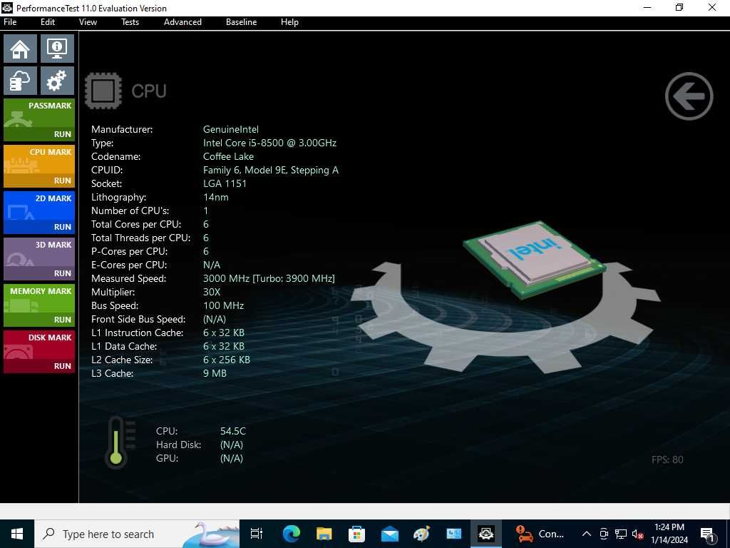 Procesor  Gaming Intel Coffee Lake, Core i5 8500 3.GHZ socket LGA 1151