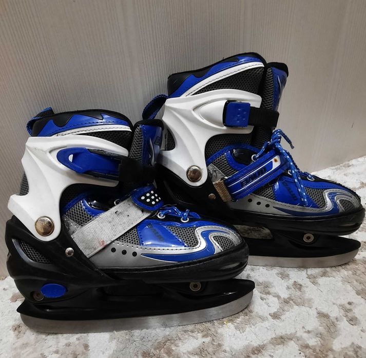 Коньки детские, синего цвета