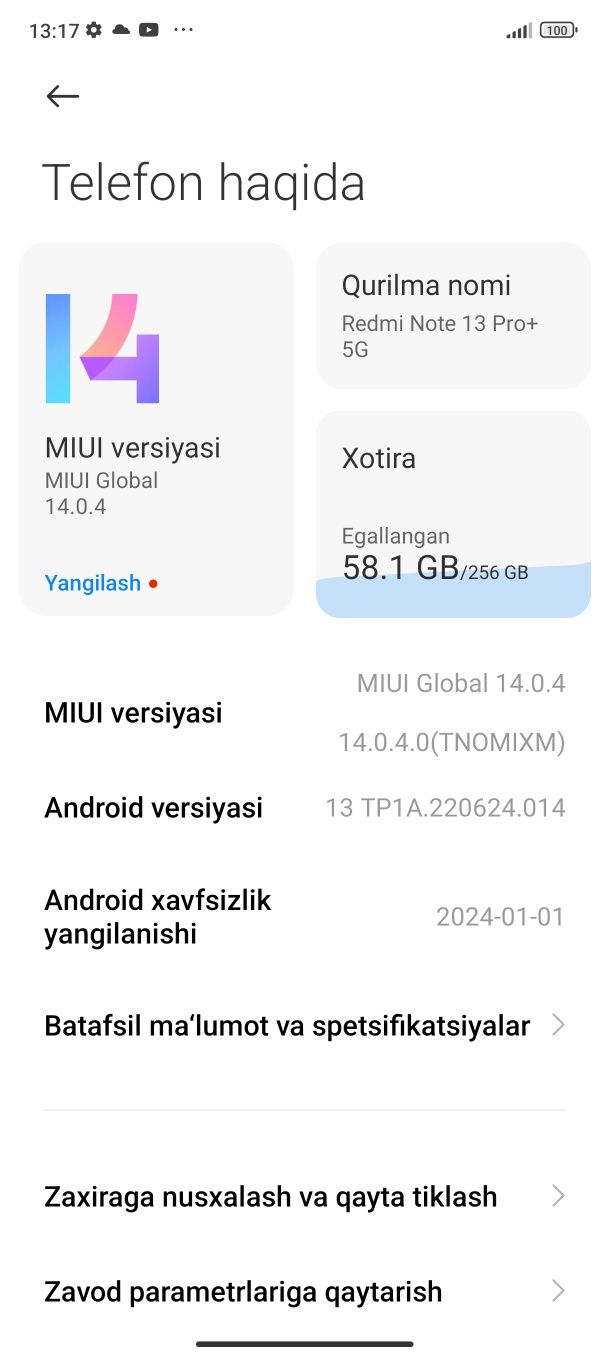 Redmi note 13 pro plus 5G
