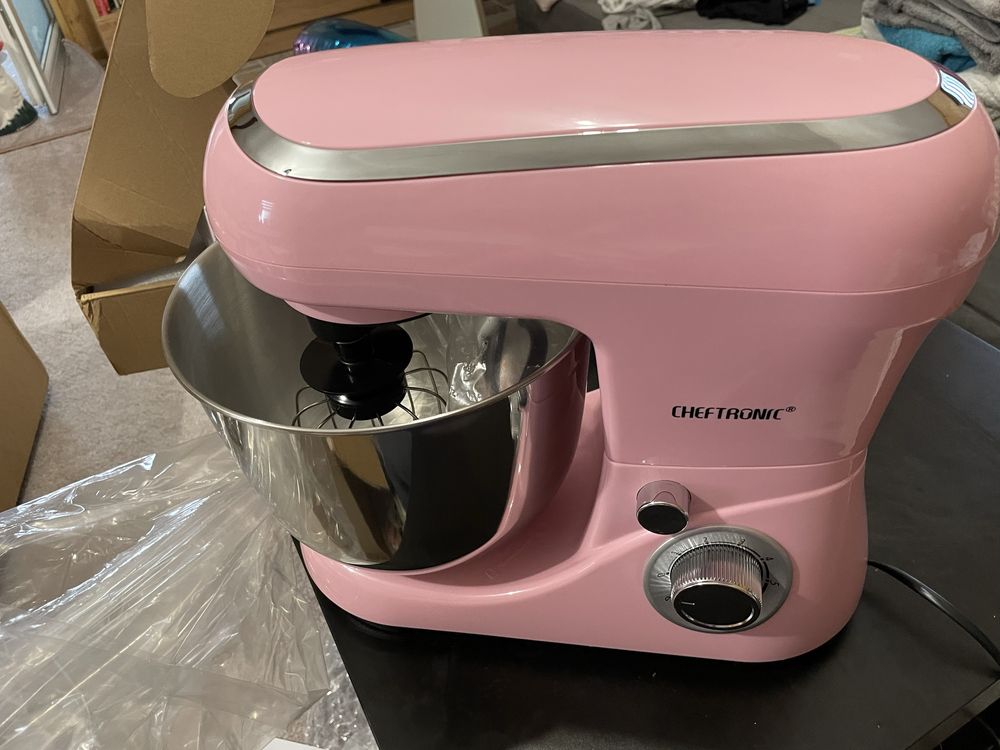 Mixer cu bol, culoarea roz,220V, 1300W