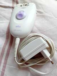 Epilator electric Braun Silk epil 3, alb violet